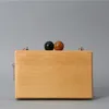 Mori – petit sac à bandoulière en bois, sac à main avec chaîne de dîner, sac à bandoulière en boîte de perles en acrylique, nouvelle collection 2022