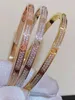 Carts bracelet 18K Rose Gold Full Sky Star Bracelet for Women Love Couples Same Wide and Narrow Version Non fading High end Men