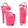 Dance Shoes Fashion 20CM/8inches Suede Upper Plating Platform Sexy High Heels Sandals Pole 287