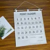 Storage Bags Cotton Practical Waterproof Calendar For Kindergarten Hanging Bag Card Attendance Pocket Morning Check