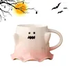 Tazze Tazza da 460 ml con fantasma di Halloween Tazza in ceramica spettrale per bere tè e acqua, decorativa e confortevole multifunzionale