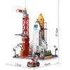 Blocks Children Space Shuttle Aviation Manned Rocket Building Blocks Astronaut Figure City Aerospace Model Lele Constructor Bricks Toys 240401
