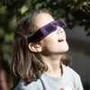 Solglasögon Solvisar Glasögon Bulkpaket Solen Eclipse för säker observation Lätt UV -blockeringsglasögon direkt