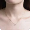 ペンダントネックレスKuololit Lab Grown Diamonds Necklaces Solid 18k 14k 10kペンダント女性用D対ダイヤモンドジュエリー証明書240401