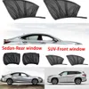 Upgrade Universal 2-teiliges Auto-Styling-Autozubehör, Sonnenschutz für Seitenfenster, Vorhang, Heckscheibenabdeckung, UV-Schutz, Sonnenschutz, Visierschild