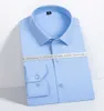 Spring/Summer Broken Card Bamboo Fiber Shirt Mens Long sleeved Elastic Shirt Business Dress