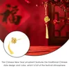 Figurines décoratives, pendentif de l'année chinoise, bonsaï, Dragon suspendu, ornement de voiture, décorations du Festival de printemps, 6 pièces