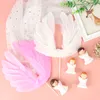 1Pcs Angel Feather Wing Flag Cake Toppers For Wedding Birthday Party Cake Top Decor Kitchen Tool Accessories