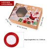 Wyjmij pojemniki świąteczne pudełka z ciasteczkami Kraft Paper Santa Snowman Candy Snack Packaging Box Rok Party Favor Dekoracja