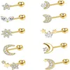 Boucles d'oreilles 1 pièces Cartilage boucle d'oreille Tragus Piercing bijoux Daith acier inoxydable conque Rook pour les femmes