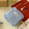 Kosmetiktaschen Candy Color Plaid Mini Bag Große Kapazität Make-up Damenbinde Aufbewahrung Koreanischer Stil Kleiner Artikel