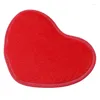 Tapis 1pcs moelleux 26 37cm forme de coeur d'amour tapis de bain antidérapant ensemble de tapis de salle de bain 8 couleurs tapis de douche tapis de toilette décor à la maison