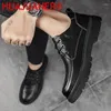 Casual Shoes Flat /5cm höjd Öka män mjuk komfort hiss läder utomhus promenadlägenheter zapatillas hombre