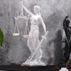 Decorative Figurines Greek Justice Goddess Statue Fair Angels Resin Sculpture People Ornaments Vintage Home Decoration Accessories Office