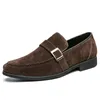 Scarpe eleganti in pelle scamosciata per uomo Mocassini Slip On Calzature formali da lavoro Uomo Scarpe sociali morbide da uomo