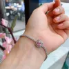 Sets Vintage Square Pink Diamond Cubic Zircon Earrings Bracelet Ring Jewelry Sets for Women Encanto Wedding Accessories Wife Gift