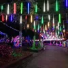 LED-Stränge, 30/50 cm, 8 Röhren, Meteorschauer, Regen-Lichterketten, Weihnachtsbaumschmuck für die Straße im Freien, LED-Girlande, Neujahr, Navidad YQ240401