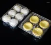 Gift Wrap Blister Transparent Cake Mooncake Boxes Cupcake Cookie Egg Tart Packaging Hold 4/6 Cakes SN1706