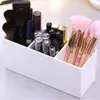 Storage Boxes 3 Lattices Makeup Brush Organizer Cosmetic Pen Container Plastics Eyebrow Pencile Holder Standing Cosmetics Box