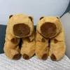 Chinelos Unissex Bonito Capivara Anti-Skid Cartoon Confortável Engraçado Sapatos Fofos Casal Ao Ar Livre