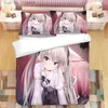 Zestawy pościeli anime yosuga no sora 3D z nadrukiem set King King Duvet Cover Pillow Case Comforter łóżka pościel 04