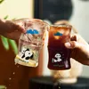 Wine Glasses Bamboo Glass Cup Fun Cartoon Giant Panda Water Home Creativity Cute High Beauty Coffee Milk