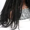 Perruques Marley Braid Hair Wig 18 pouces synthétiques dreadlock marley tressided perruques afro afro moelleux coiffure naturelle naturelle pour femmes