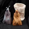 Bakning mögel död silikon ljus mögel för diy handgjorda gips ornament ghost king tvål mögel hantverk gör verktyg