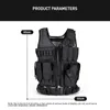 Men Military Tactical Gilet Paintball Camouflage molle MOLLE VILLAGE DU VILLAGE DURABILE ASTAUTS THOING HUNTING Plate de chasse avec étui