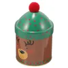 Бутылки для хранения рождественские контейнеры конфеты декоративная подарочная коробка маленькие банки для крышки для закуски металлический корпус