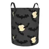 Sacs à linge panier pliable pour vêtements sales Halloween lune chauve-souris panier de rangement enfants bébé organisateur de maison