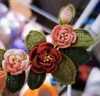 Fleurs décoratives 1mm perle fleur étamine bricolage accessoire de couvre-chef séché 1800 pièces Pistil artificiel Double têtes