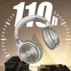 Mobiltelefonörlurar ONEODIO Bluetooth 5.2 Trådlösa hörlurar med mikrofon 110H PLAYTIME FOLTABLE DEEP BASS STEREO PRO-C EARPHONES Lämplig för PC-telefoner Q240402