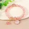 Bracelets porte-bonheur mode perles faites à la main pour femmes fleur charmes Pulsera Femme filles amis fête vacances bijoux cadeaux