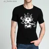 T-shirts pour hommes Demon Goat Evil graphique T-shirts coton o cou hommes t-shirts ts hauts Y240402