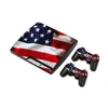 Ps3 Slim Flag Series Game Machine Adesivos PS3 Host Adesivos para fazer figuras à prova d'água e resistentes a arranhões