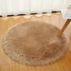 Kissen 1 STÜCK 30 cm Weiche Künstliche Wolle Sitz Runde Pelz Stuhl Matte Haarigen Teppich Warmen Teppich Hause Schlafzimmer Dekoration Zubehör