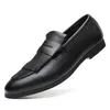 Chaussures habillées Noir Hommes En Cuir Designer Mocassins De Luxe Bureau Glands 2024 Chaussure De Homme Zapatos Hombre