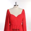 Party Dresses Sweetheart Evening Dress Long Flare Sleeves Women Beach Fancy Po Shoot Gowns YD211126