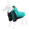 Dog Apparel Pet Supplies Cute Clothes Autumn And Winter Hoodies With Hats Small Medium-sized Striped