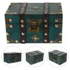 Storage Bags Wooden Treasure Vintage Jewelry Box Large-capacity Trinket Wood Sundries