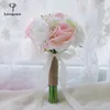 Fiori matrimonio Lovegrace Bouquet da sposa Fiore damigella d'onore Seta artificiale Rosa Peonia Ortensia Fornitura per ballo di fine anno