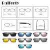 Occhiali da sole Ralferty magneti occhiali da sole clip polarizzati su occhiali da donna occhialisi quadrata TR90 UV400 Frame ottiche 3D 7 in 1 Oculos A2247