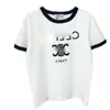 CE Nieuwe Arc Letter Printing Top Tees Designer Dames T-shirts Casual katoenen T-shirt met korte mouwen