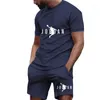 Chándales para hombres 2024 Conjunto de verano Ropa deportiva de moda Camiseta de manga corta Pantalones cortos deportivos Ropa casual para correr