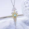 Marque véritable luxe vrais bijoux concepteur naturel améthyste topaze pendentif 925 en argent Sterling soleil déesse collier petit Design S