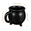Muggar stativ panna cup keramik kaffevatten dricka halloween presentmjölk häxa kittel