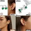 Boucles d'oreilles Wostu réel 925 Sterling Sier femmes Lily Valley oreille boucle de mode pour dame fille bijoux fête de mariage livraison directe oreille Dhdpb