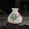 Vases Ceramic Mini Thumb Vase Decorative Props Hydroponic Flower Arrangement Decoration Plum Blossom Orchid Bamboo Chrysanthemum