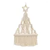 Tapisserier julgran ornament vägg hängande tapestry handvävda boho dekorationer hänge för vardagsrumsdekor